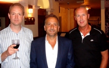 Andrew Grant, George Pelecanos and Colin Campbell at Harrogate Crime Festival 