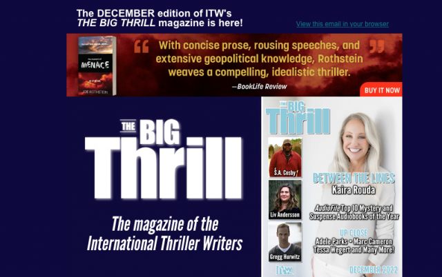 CHANCE HARBOUR: ITW The Big Thrill Interview